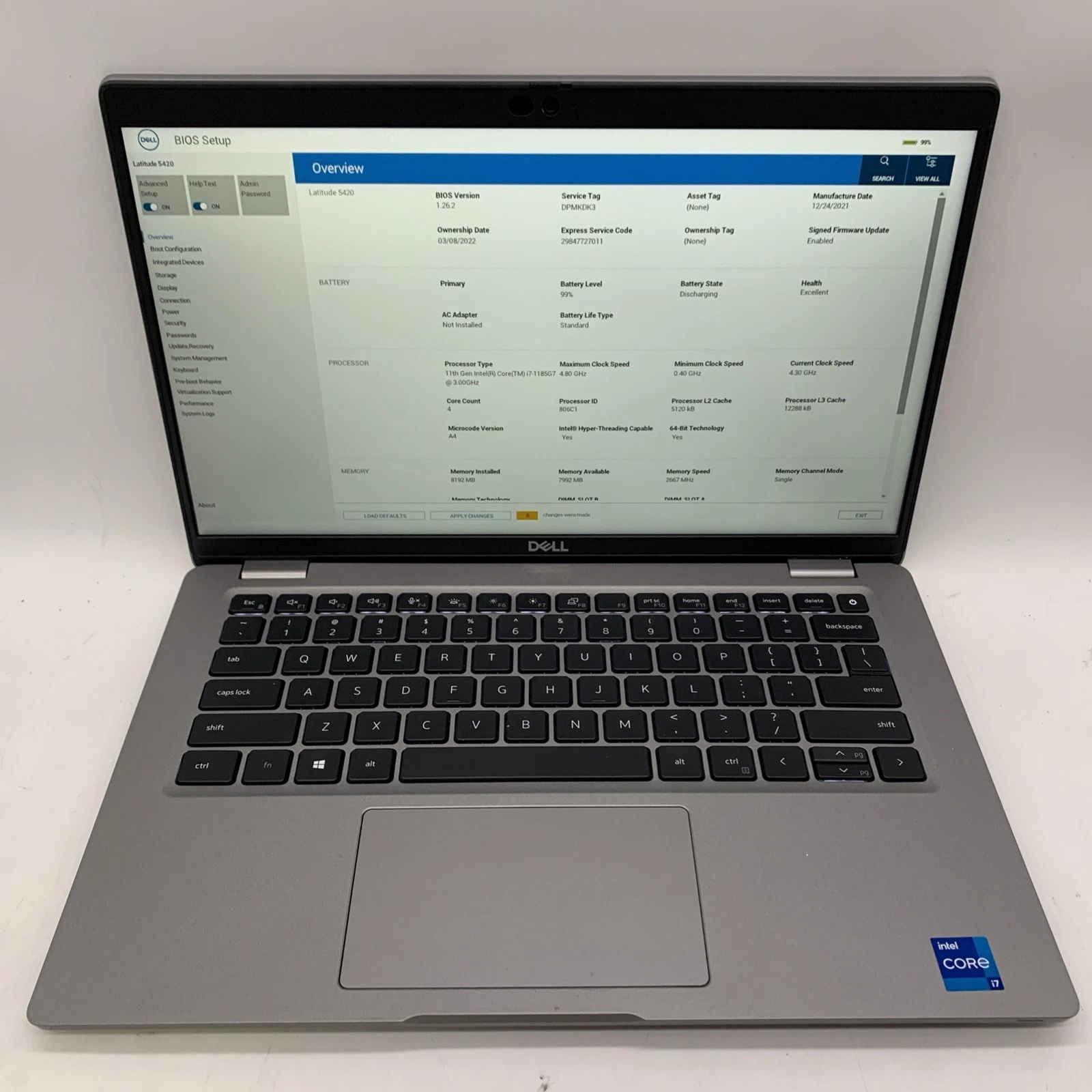 Dell latitude 5420 14" Intel i7 1185G7 (Used)